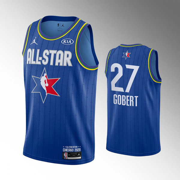 Camiseta Rudy Gobert 27 All Star 2020 Azul Hombre